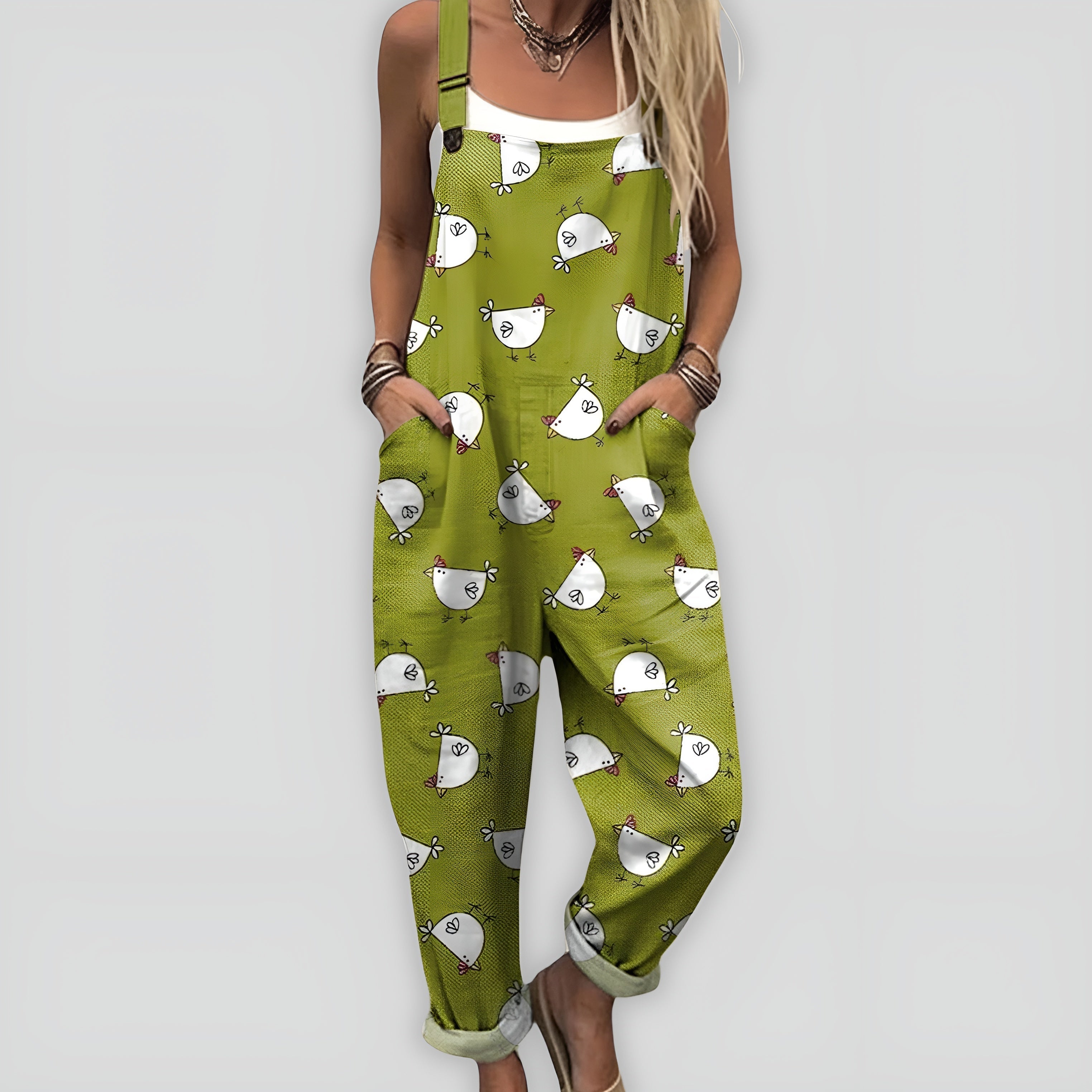Anja™ - Komfortabel og Stilfuld Jumpsuit med Løs Pasform