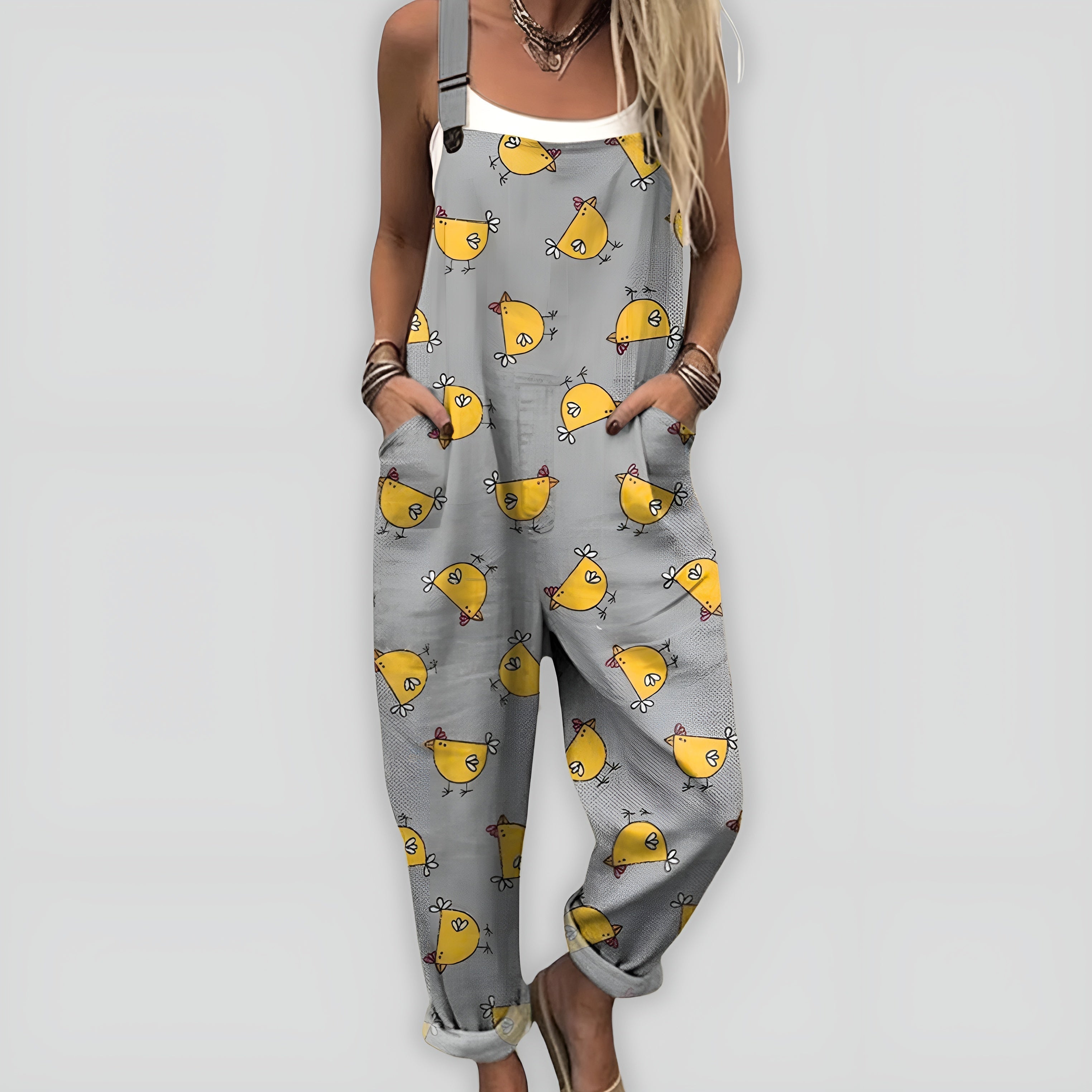 Anja™ - Komfortabel og Stilfuld Jumpsuit med Løs Pasform