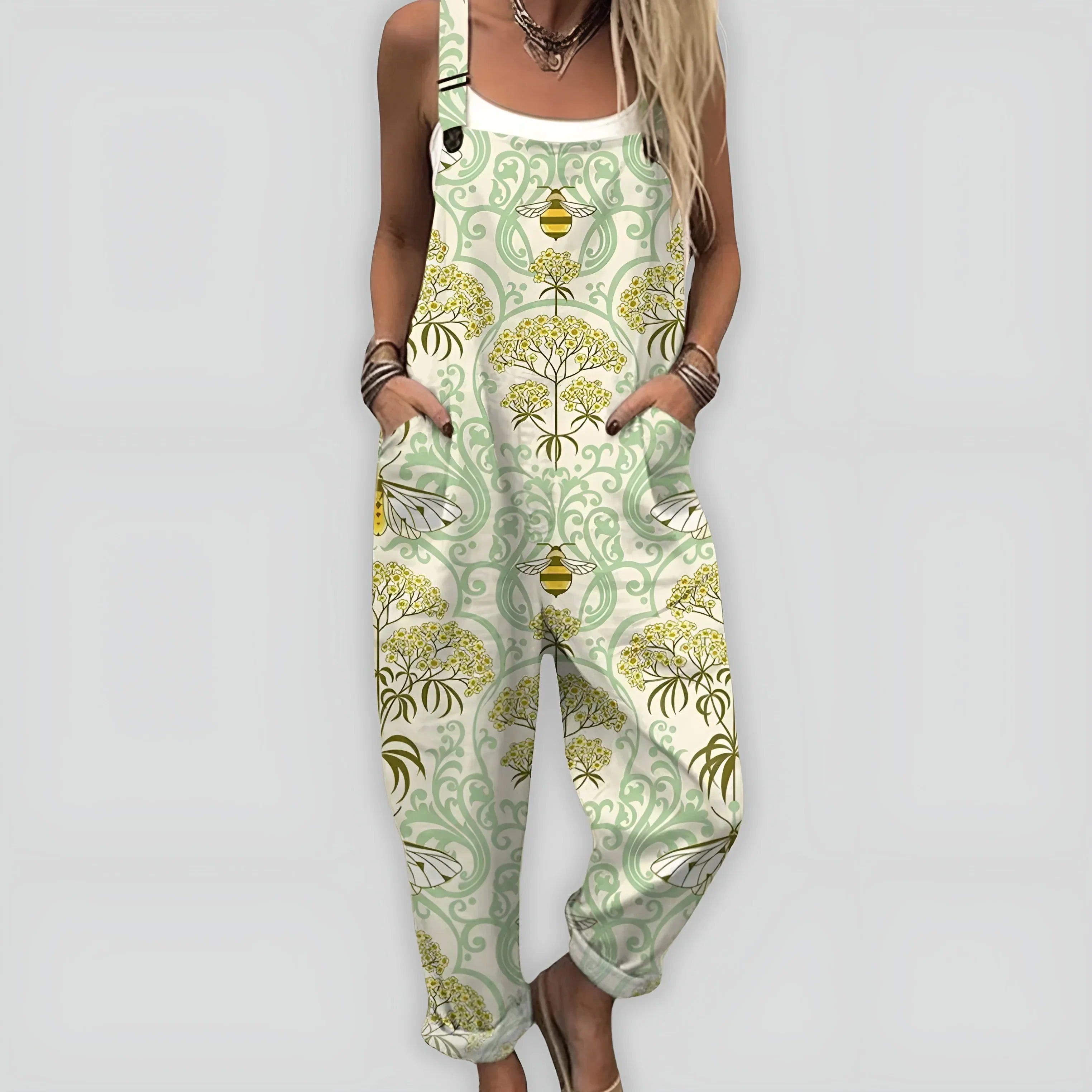 Anja™ - Komfortabel og Stilfuld Jumpsuit med Løs Pasform
