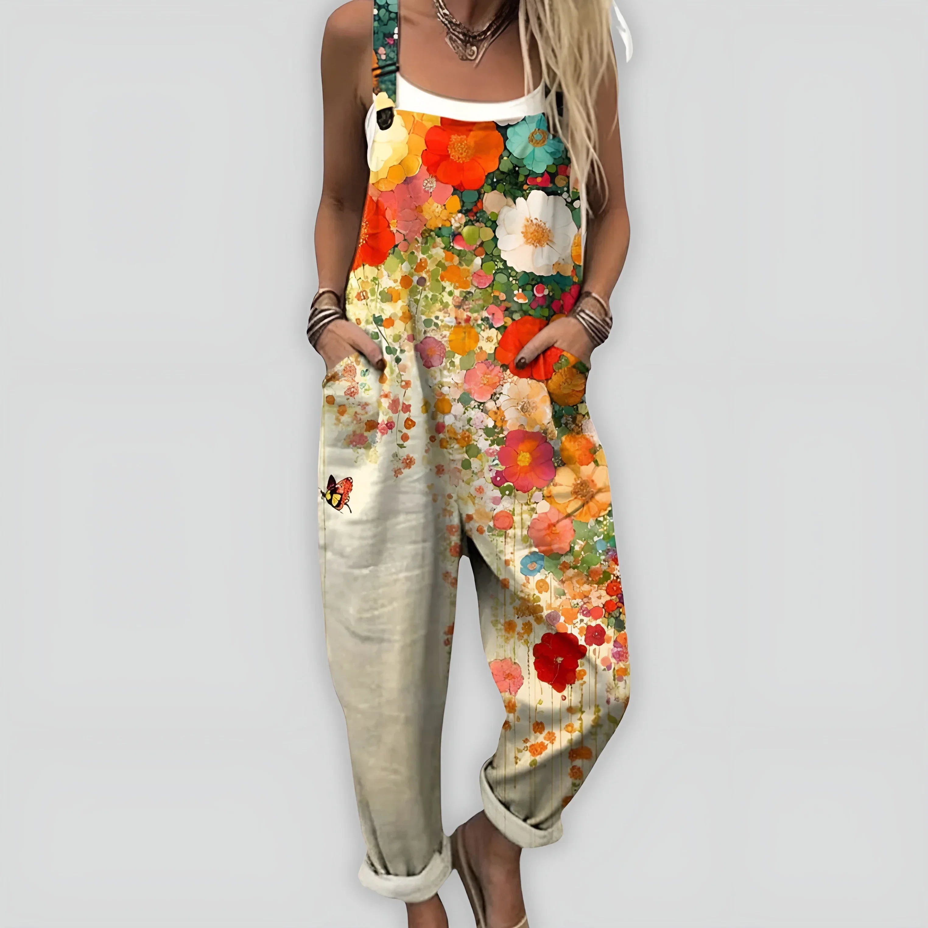 Anja™ - Komfortabel og Stilfuld Jumpsuit med Løs Pasform