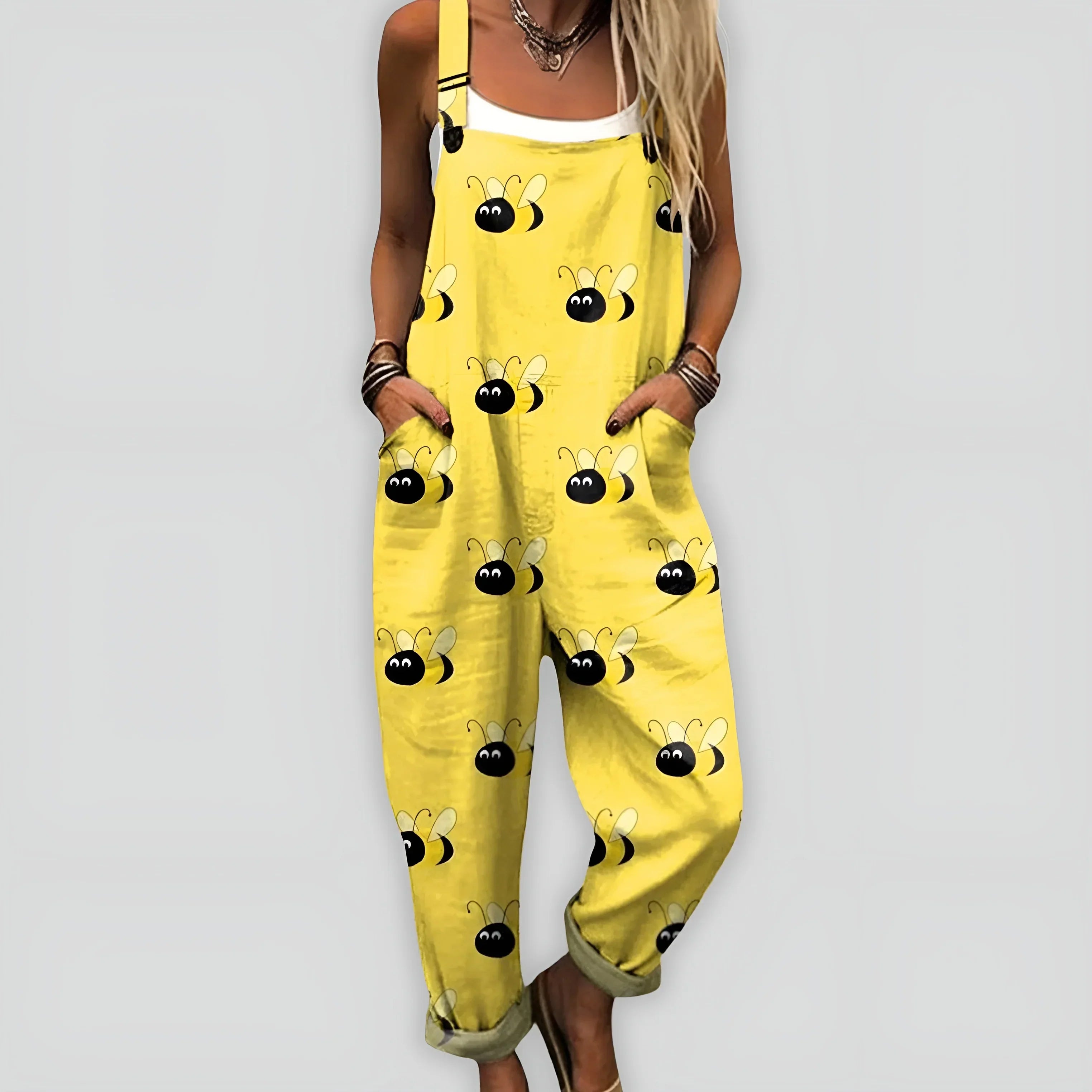 Anja™ - Komfortabel og Stilfuld Jumpsuit med Løs Pasform